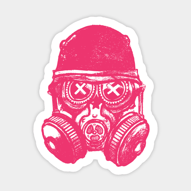 Gas mask skull Sticker by mangulica